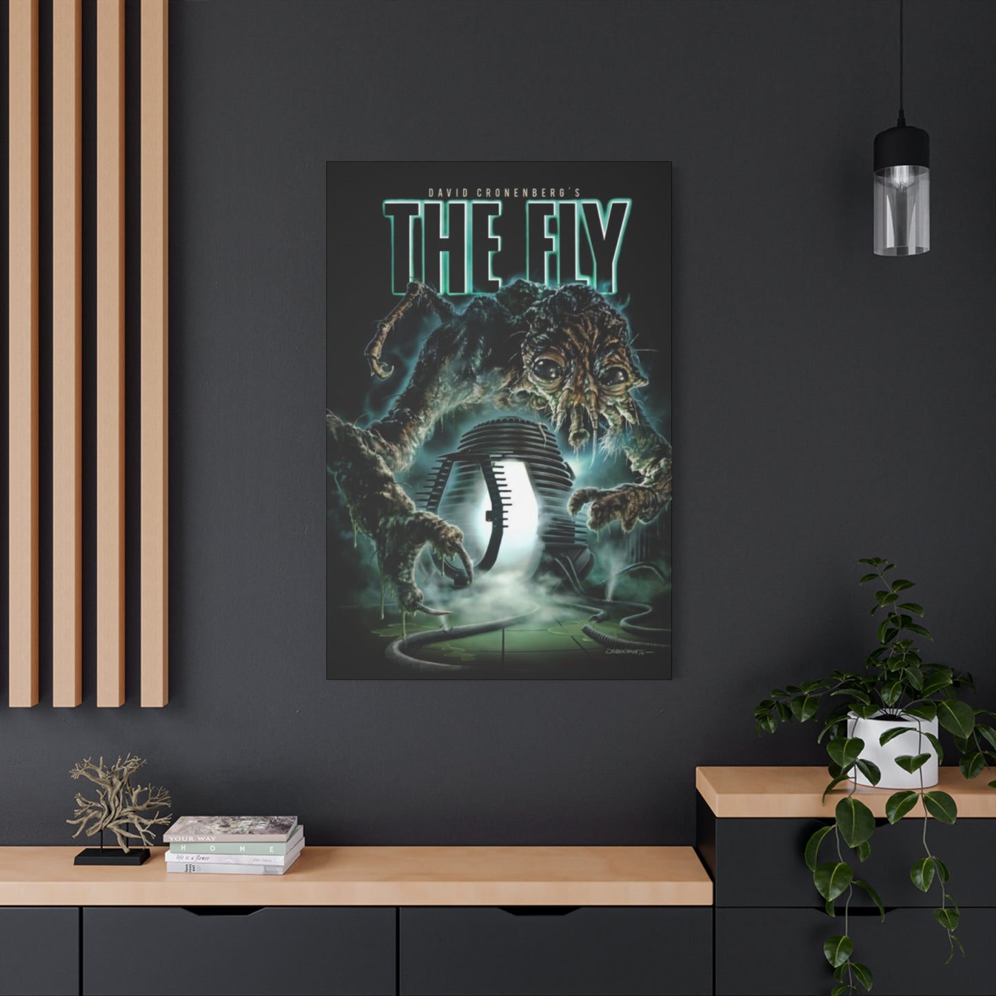 The Fly Horror Movie Poster Wall Art & Canvas Prints