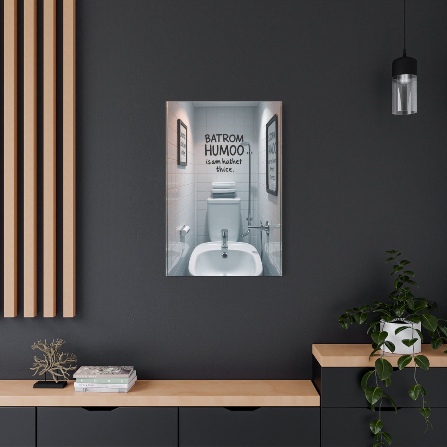 Masterpiece Bathroom Humor Art Vision Wall Art & Canvas Print
