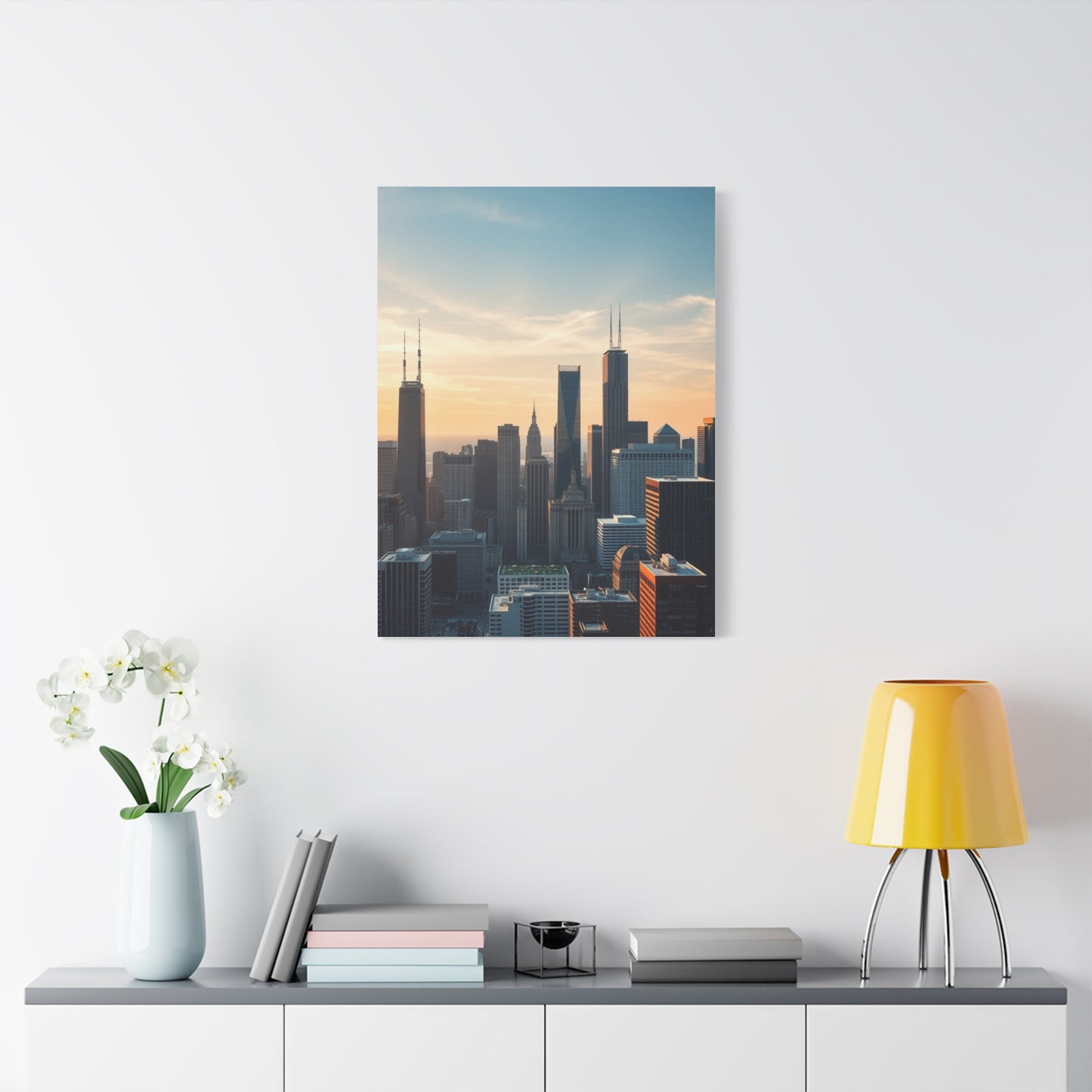 Chicago Skylines Art Canvas Art 2 Wall Art & Canvas Print