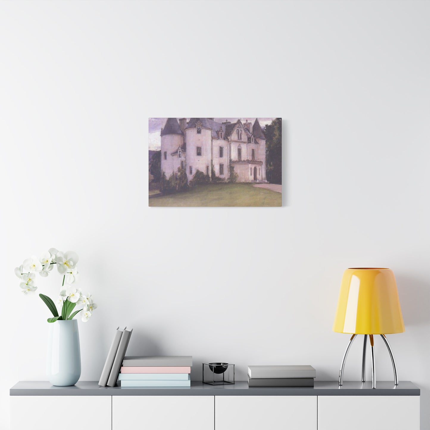 John William A Scottish Baronial House Wall Art & Canvas Prints