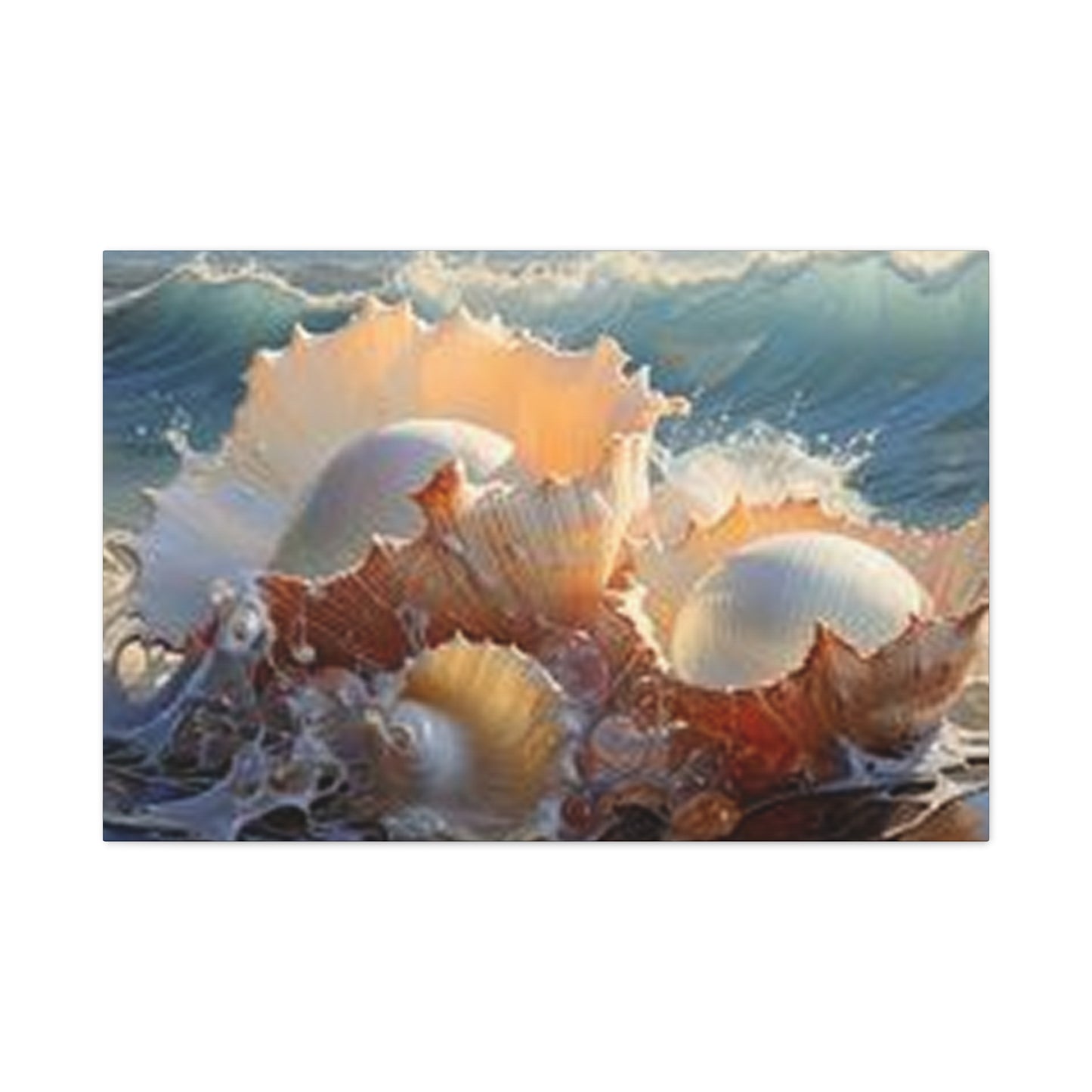 Shells At Sea Shore Wall Art & Canvas Prints