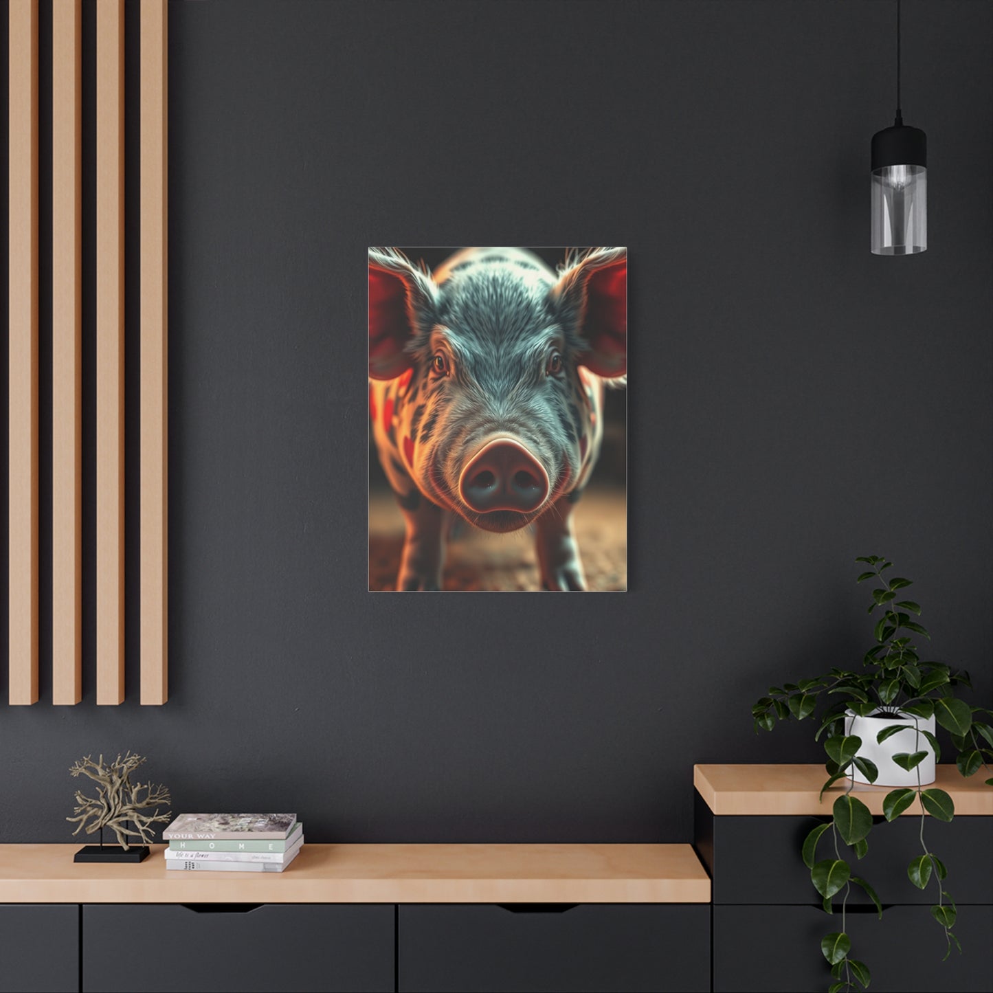 Pig Art Canvas Art 1 Wall Art & Canvas Print