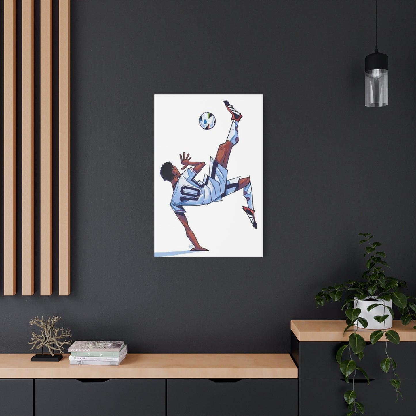 Animated Football Player Wall Art & Canvas Prints