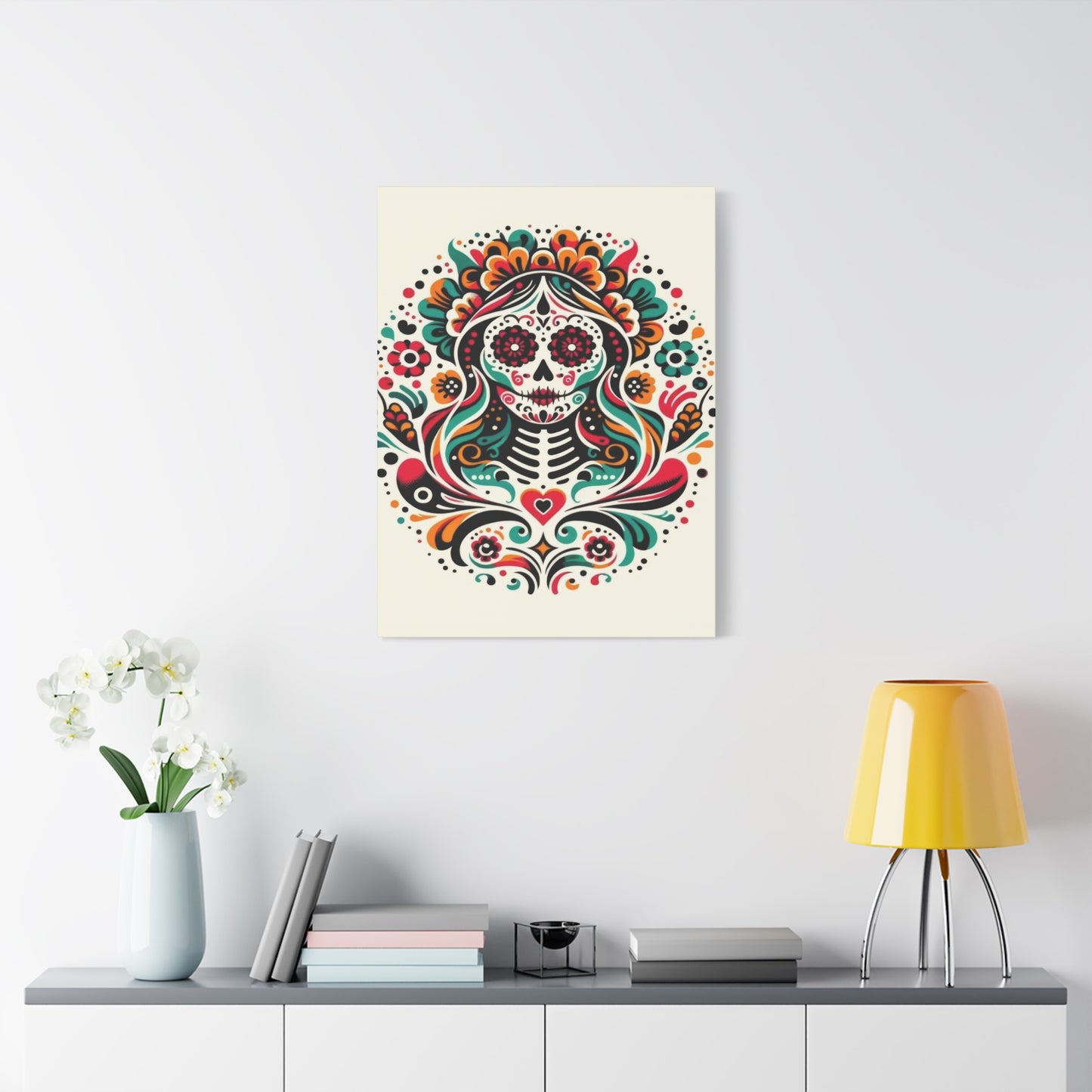 Calavera Kaleidoscope Wall Art & Canvas Prints
