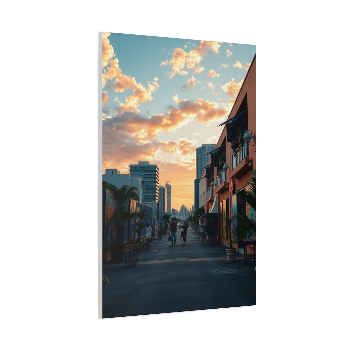 Glamour Miami Sunset Canvas