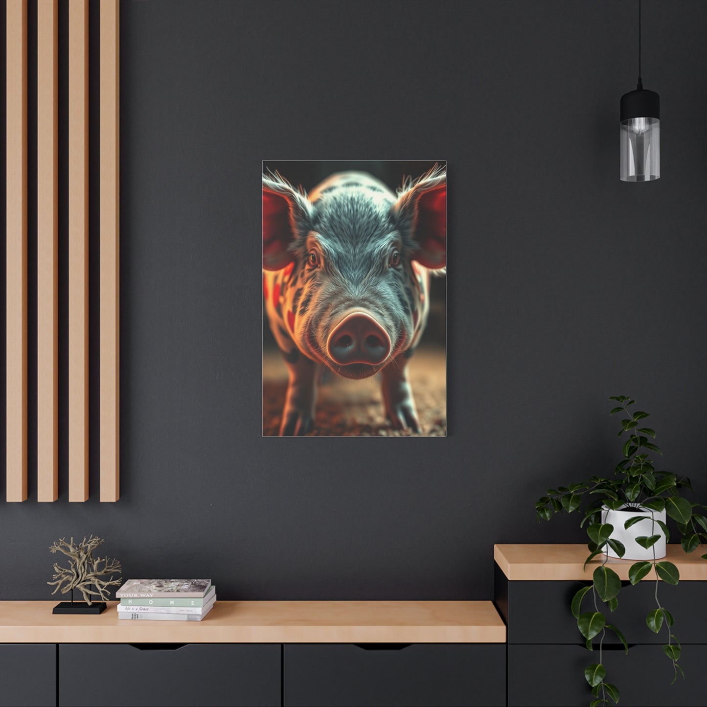 Pig Art Canvas Art 1 Wall Art & Canvas Print
