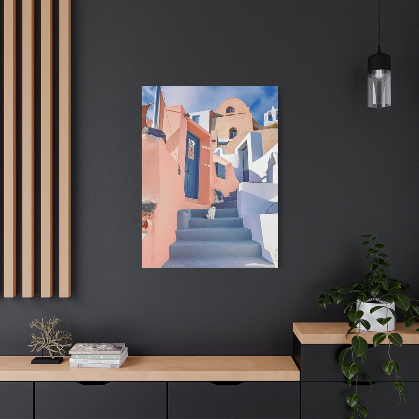 Cat On Street Of Spain Wall Art & Canvas Prints