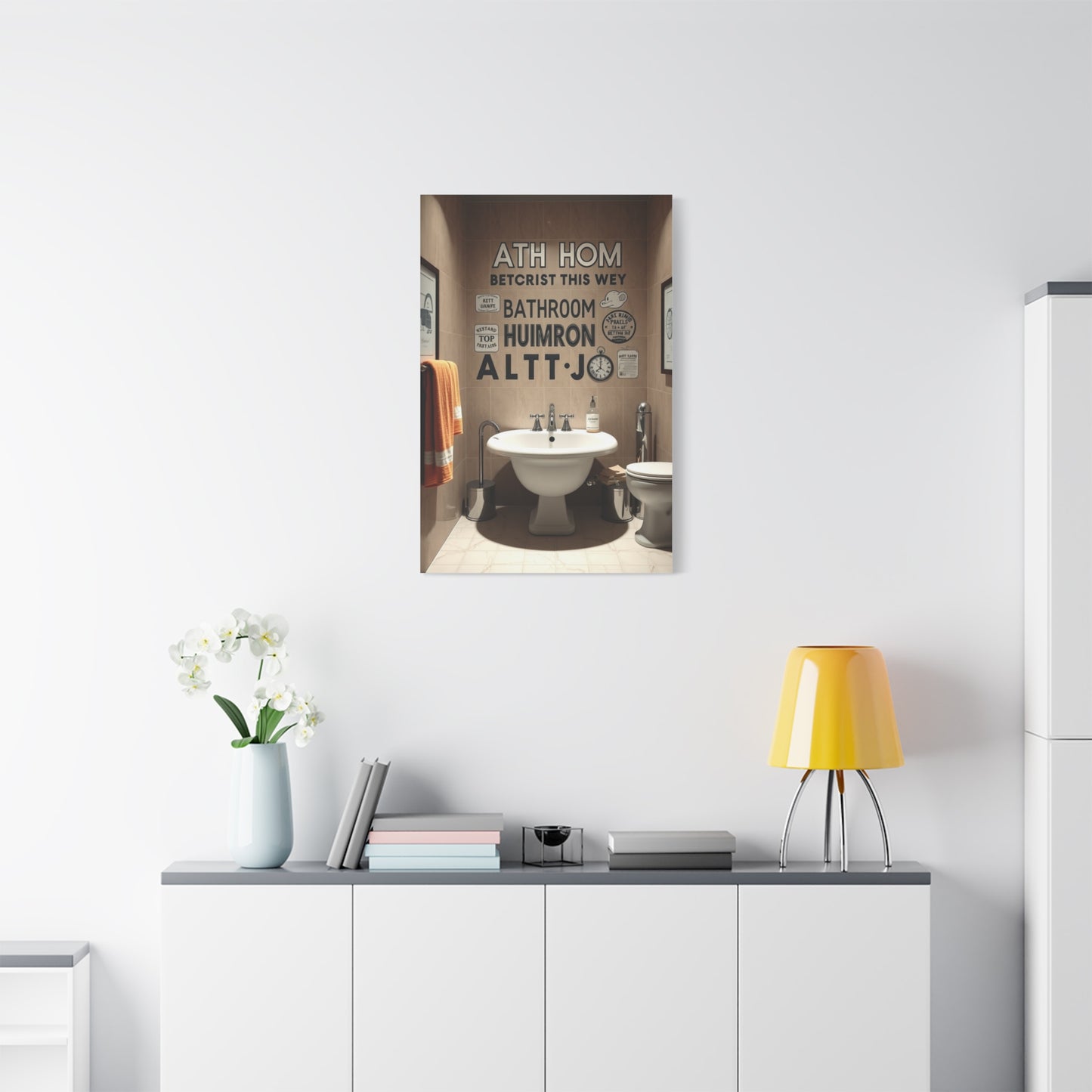 Supreme Bathroom Humor Art Collection Wall Art & Canvas Print