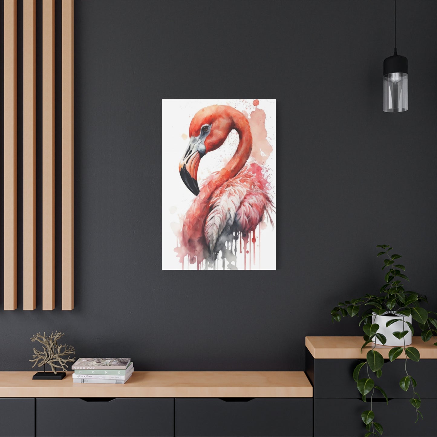Flaming Pink Paintflow Wall Art & Canvas Prints