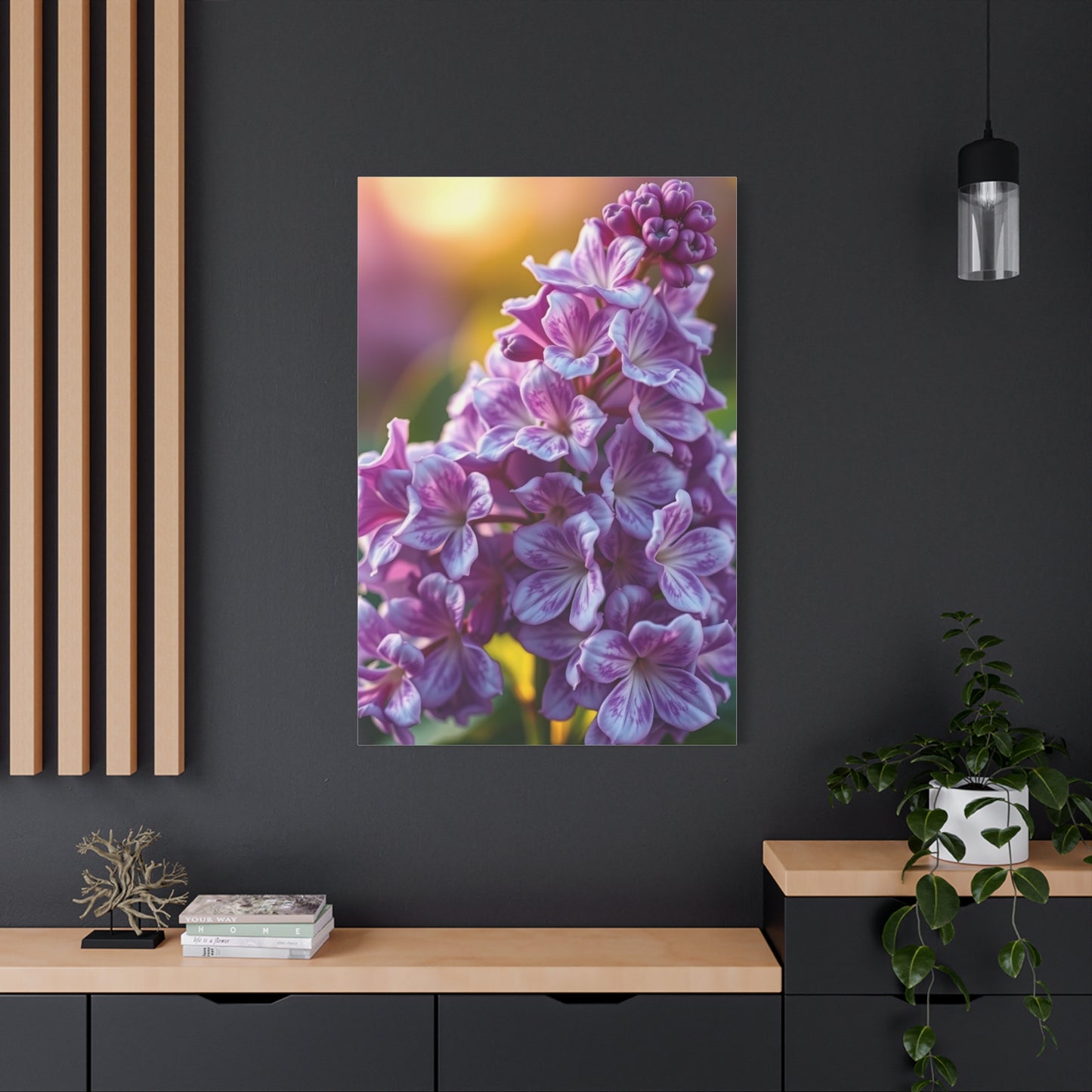Lilac Flower Art Refined Canvas Wall Art & Canvas Print