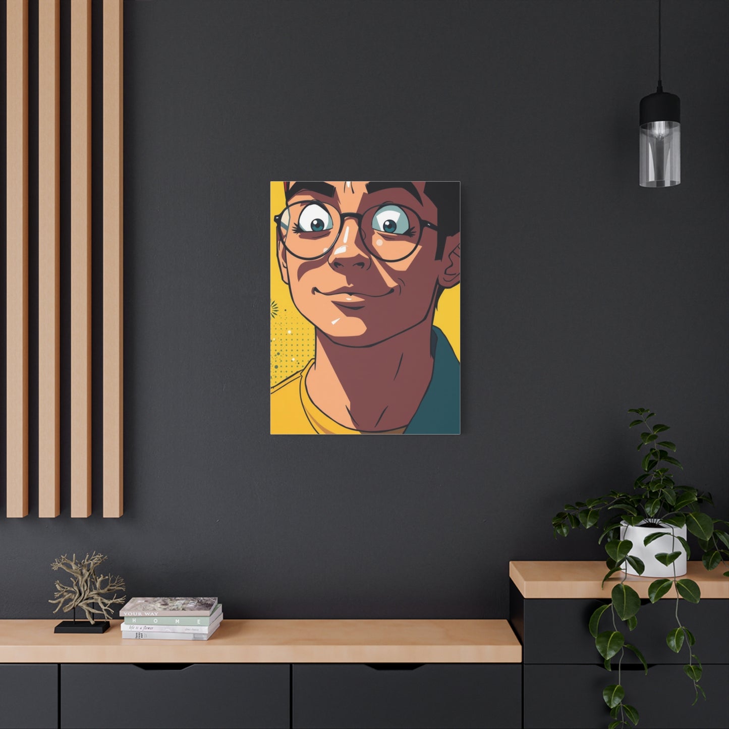 Lustrous Cartoon Vision Wall Art & Canvas Print