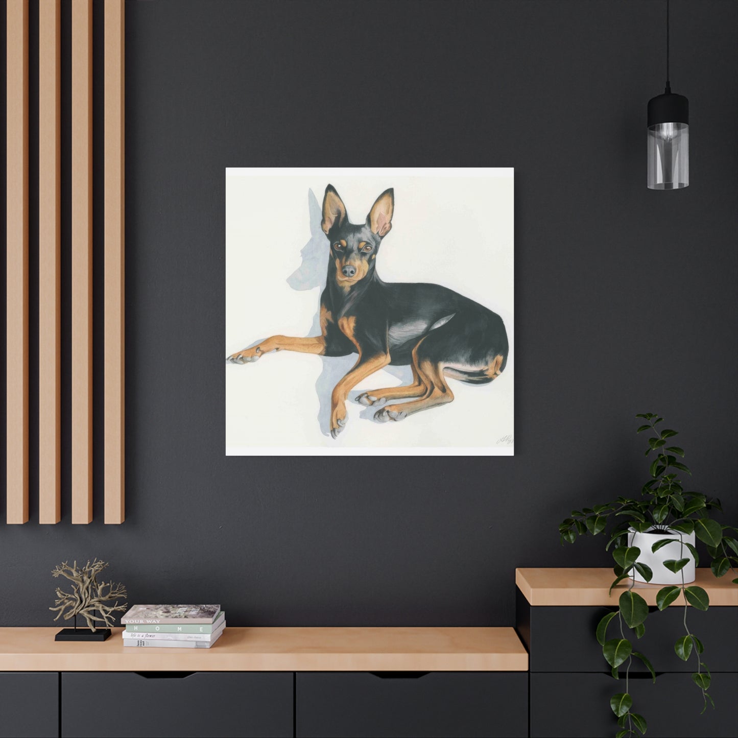 Grace Popp Black Dog Portrait Wall Art & Canvas Prints
