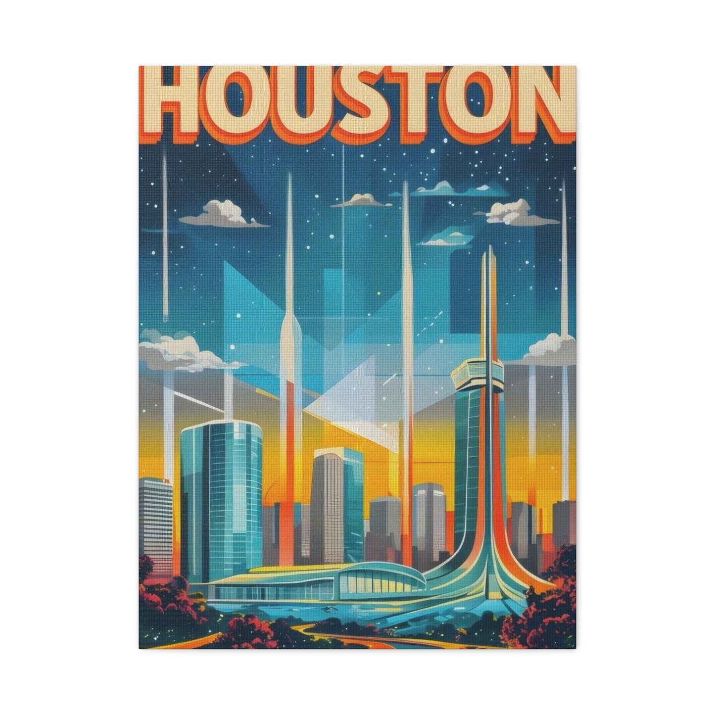Houston Skyline Dynamic Wall Art & Canvas Prints