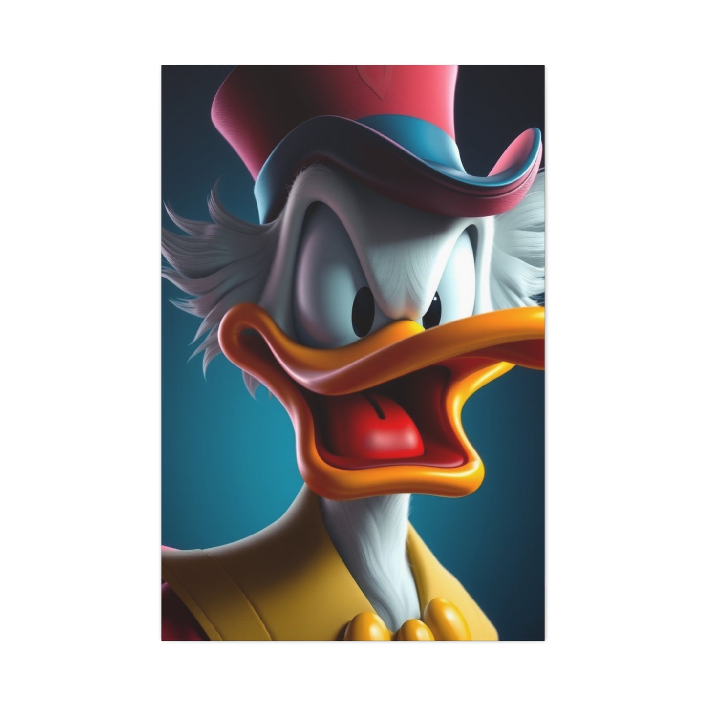Dagobert Scrooge McDuck Art Premium Canvas 20 Wall Art & Canvas Print