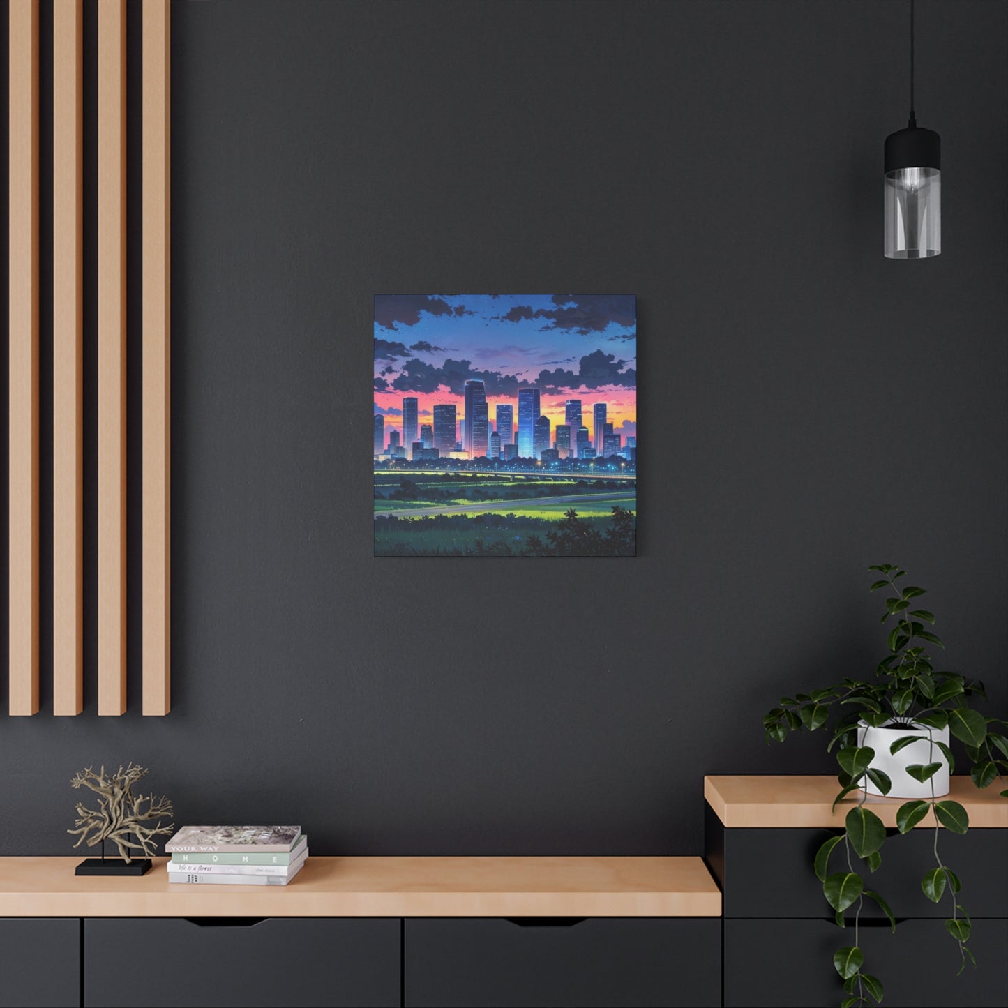 Houston Skyline Sunset Wall Art & Canvas Prints