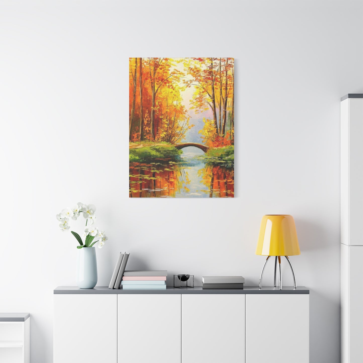 Wooden Bridge In Forest Wall Art & Canvas Prints