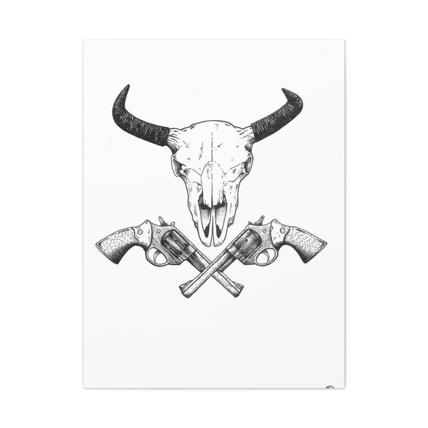 Gun Sketch Wall Art & Canvas Prints