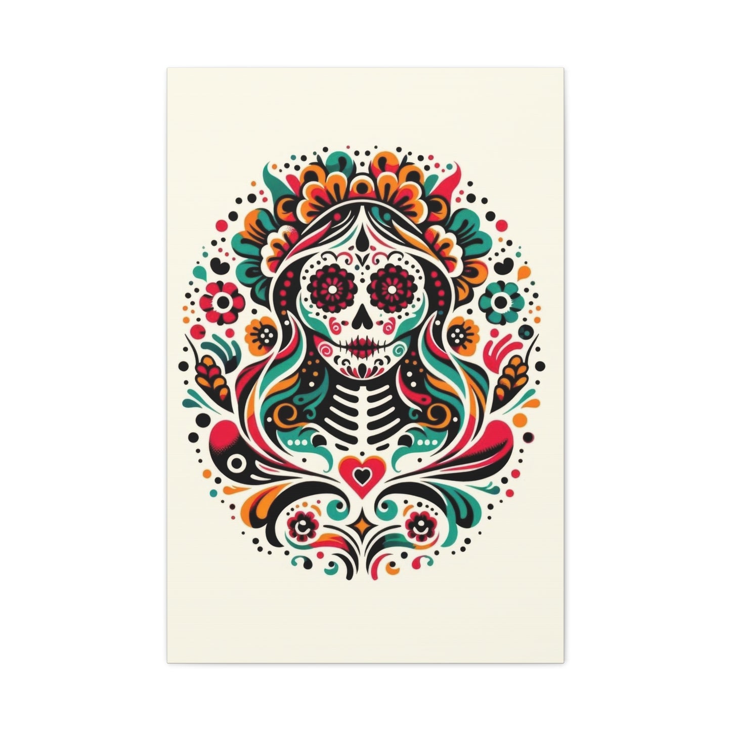 Calavera Kaleidoscope Wall Art & Canvas Prints