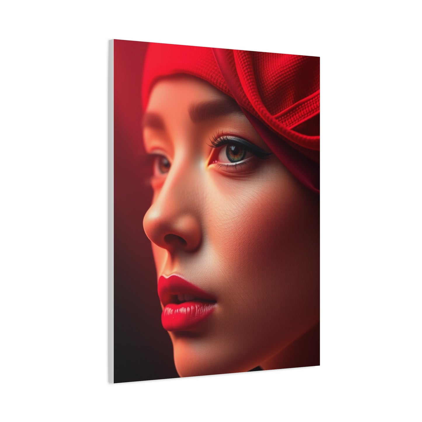 Burgundy Illumination Piece Wall Art & Canvas Print