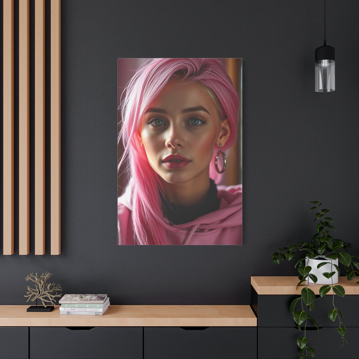 Magenta Harmony Wall Artwork Wall Art & Canvas Print