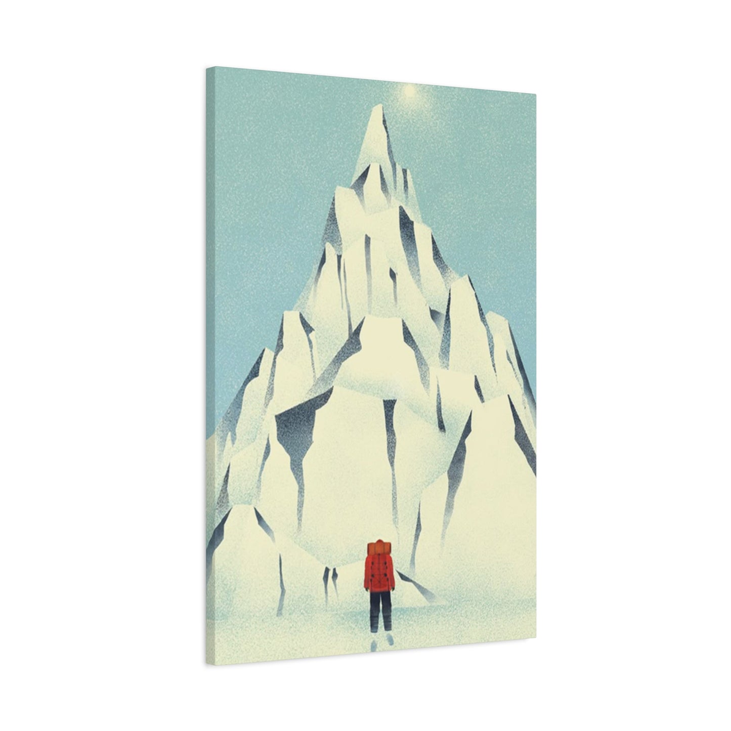 Skiers And Snowy Mountain Wall Art & Canvas Prints