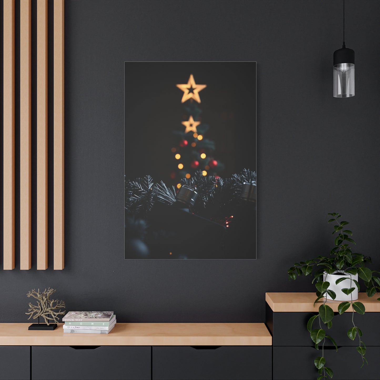 Elite Black Christmas Art Vision Wall Art & Canvas Print