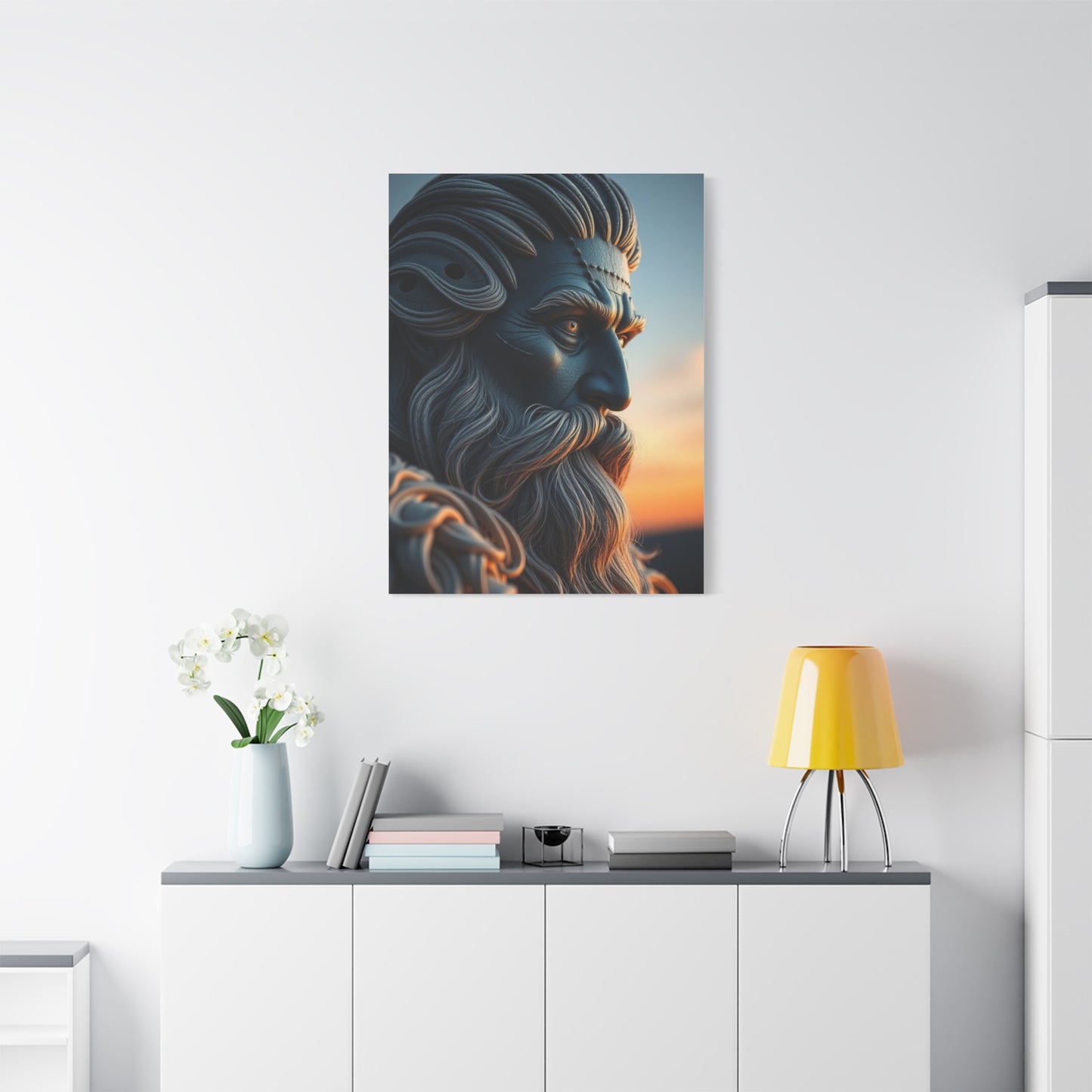 Silvery Elegance Canvas Wall Art & Canvas Print