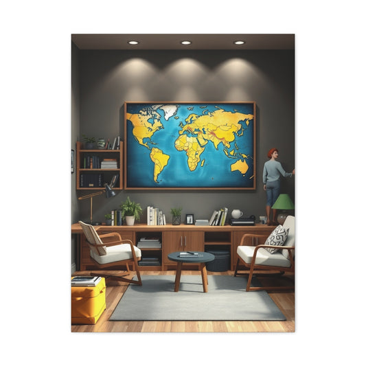 College Room Decor Art Luxury Canvas Wall Art & Canvas Print