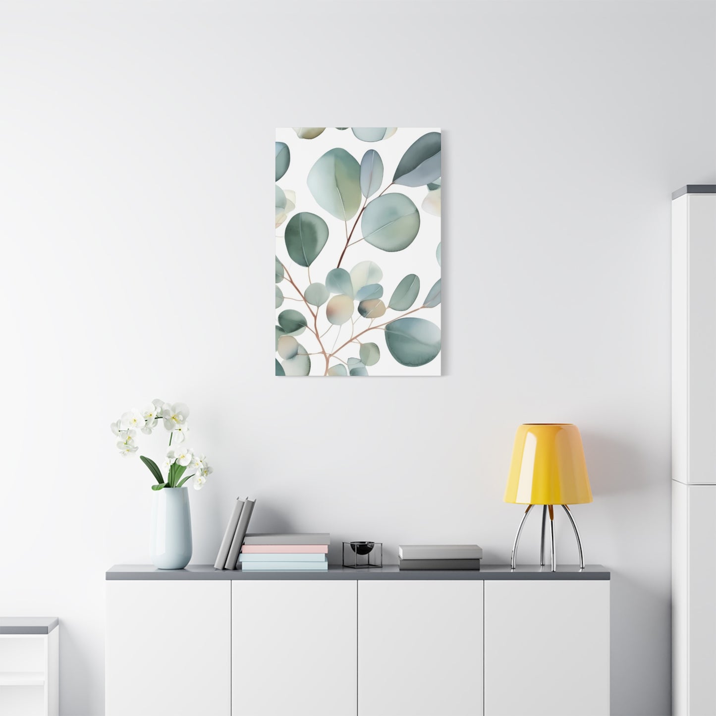 Eucalyptus Leaves Shapes Wall Art & Canvas Prints