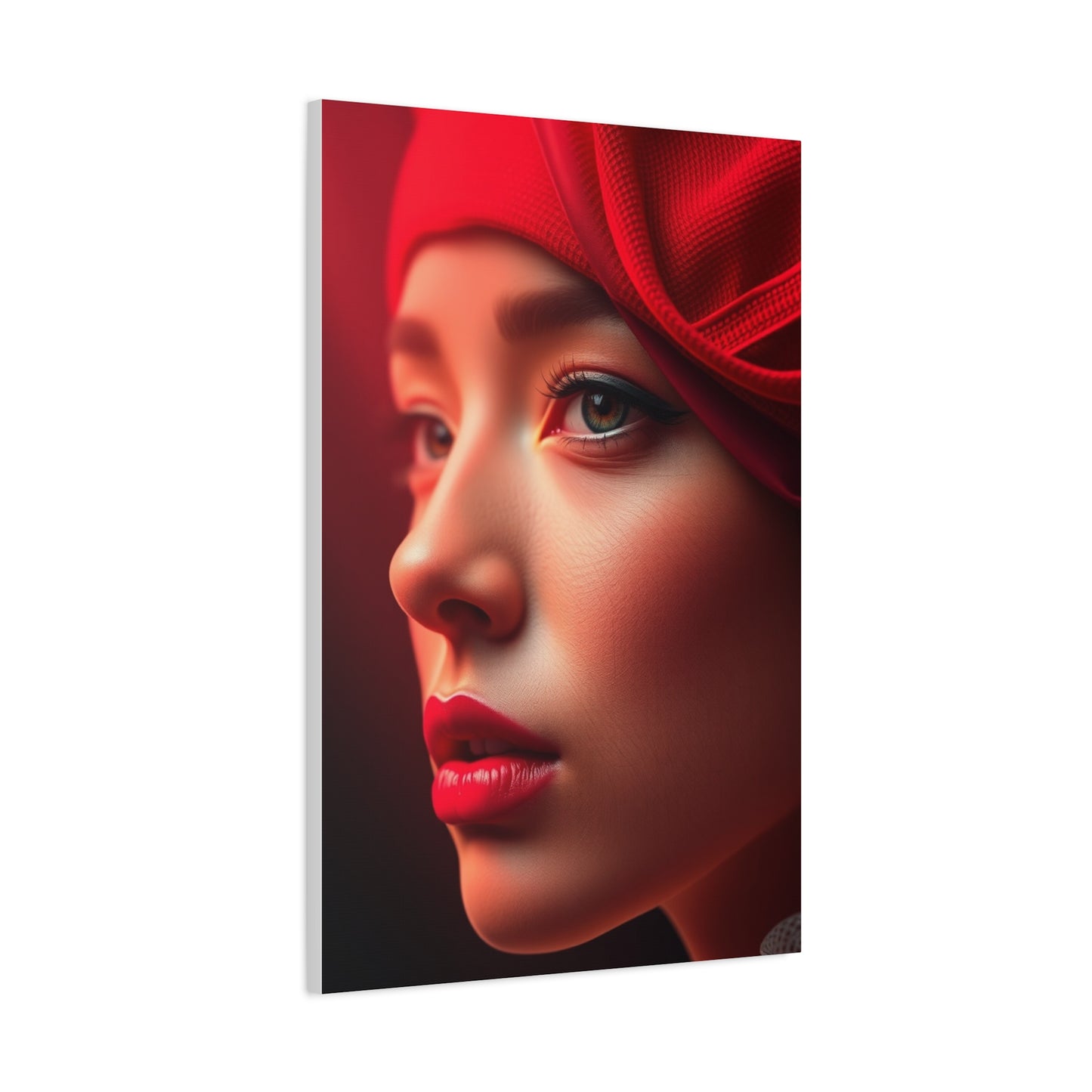 Burgundy Illumination Piece Wall Art & Canvas Print