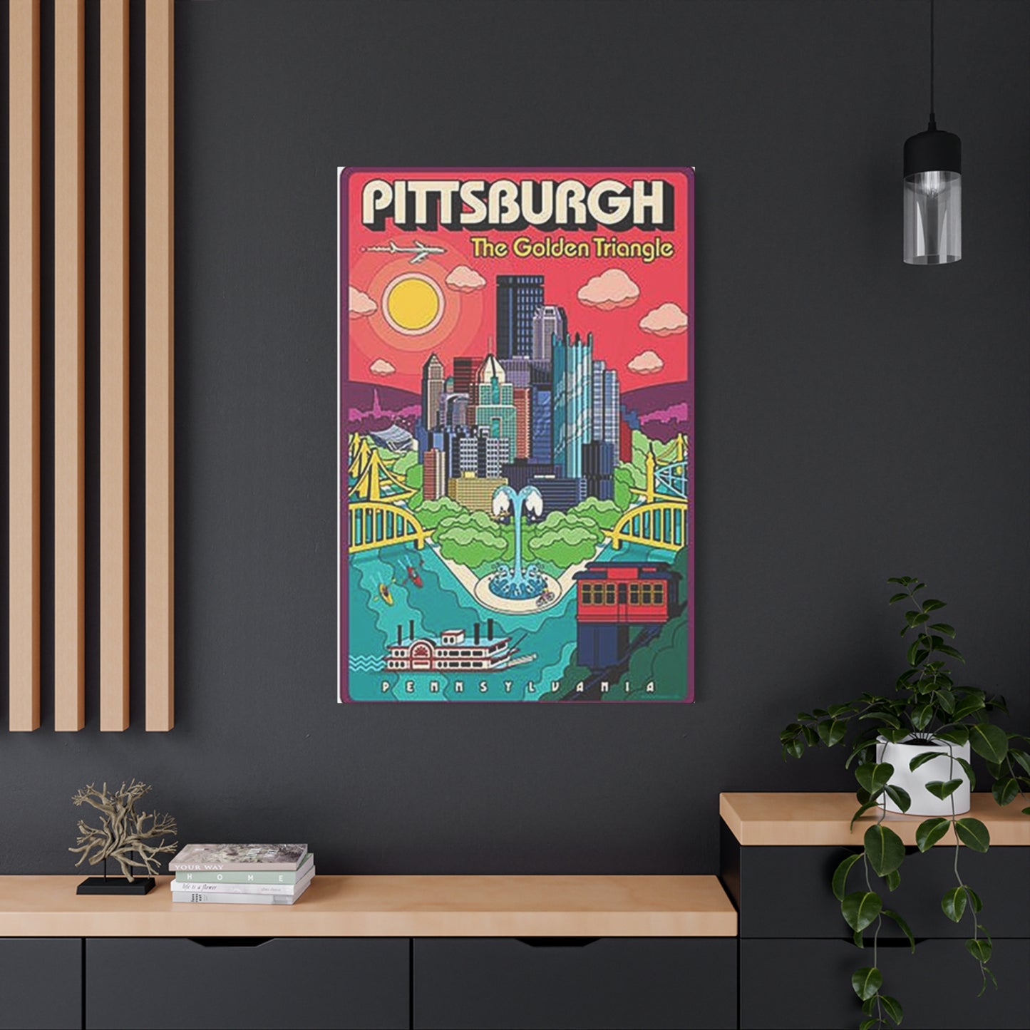Pittsburgh The Golden Triangle Poster Wall Art & Canvas Prints
