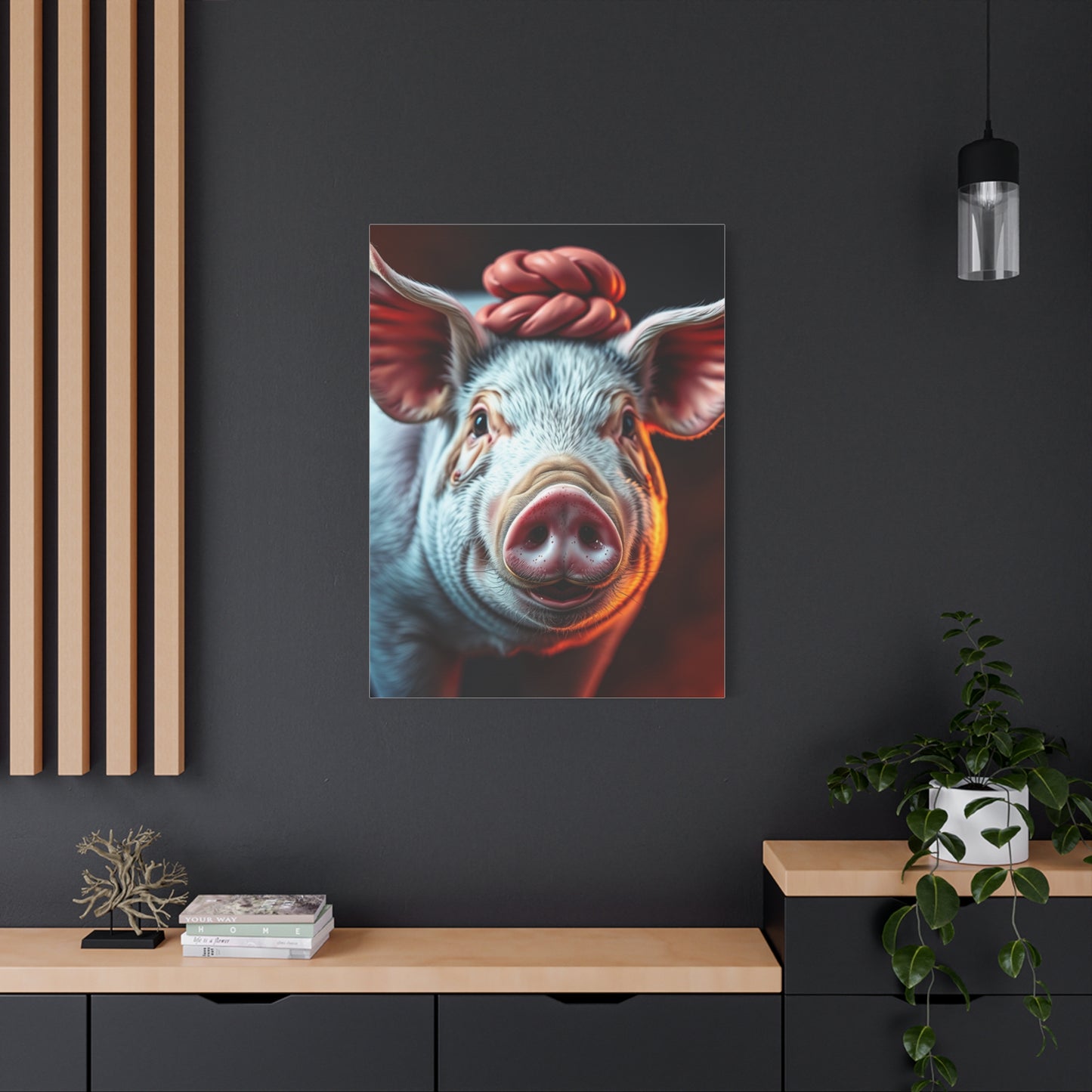 Pig Art Canvas Art 7 Wall Art & Canvas Print