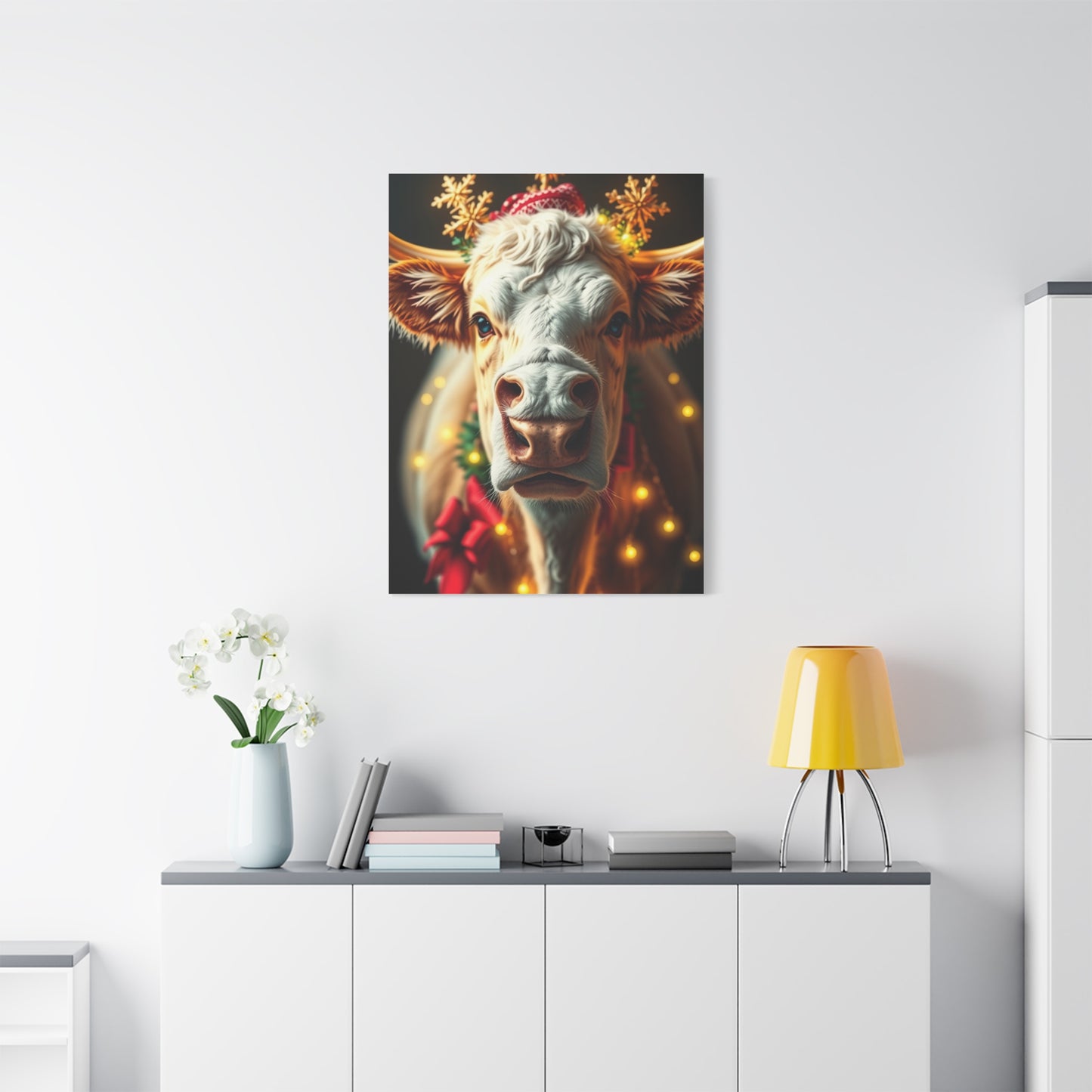 Jubilant Cattle Wonderland Art wall art & canvas print