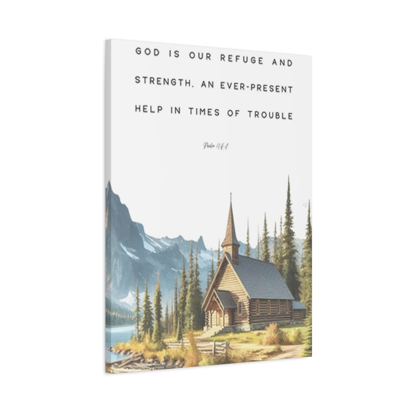 Mountain Home And Scripture Wall Art & Canvas Prints