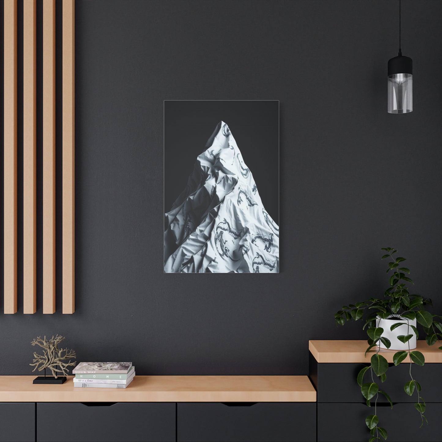 Gray & White Art Canvas Art 7 Wall Art & Canvas Print