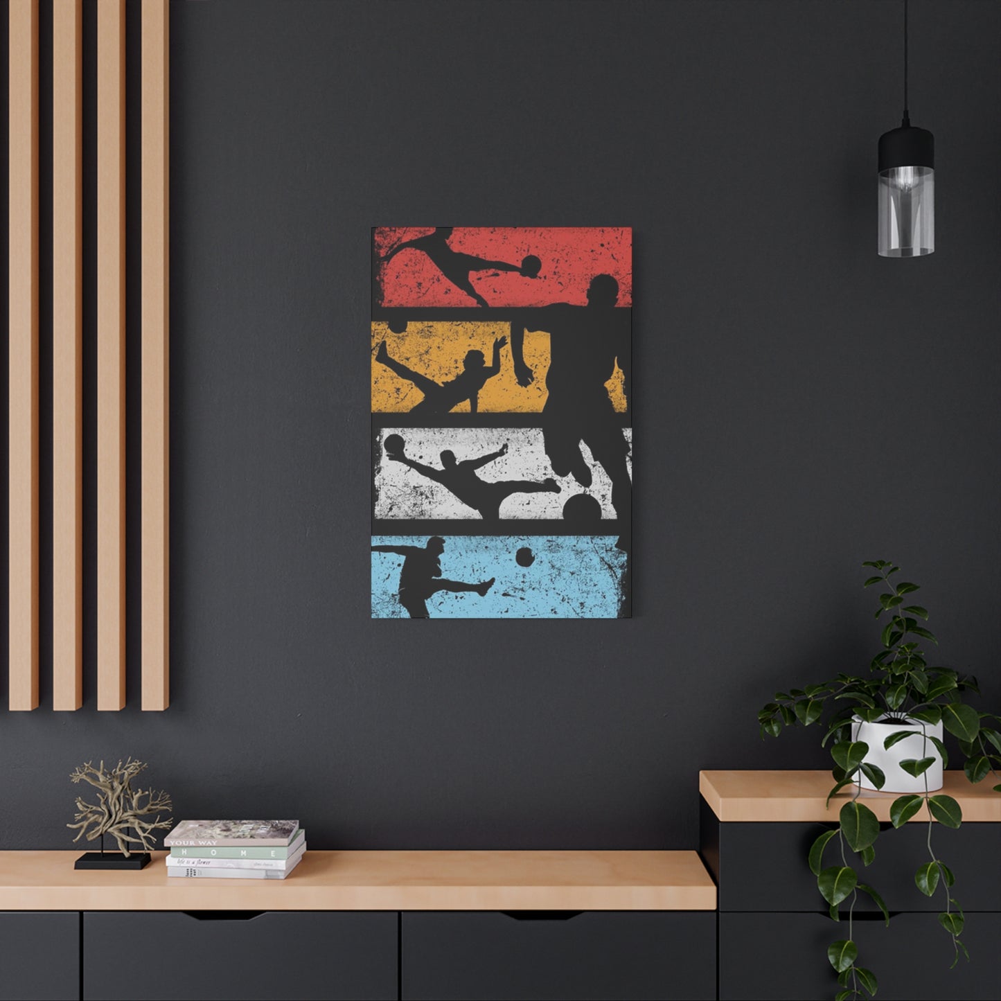 Silhouettes Of Football Wall Art & Canvas Prints