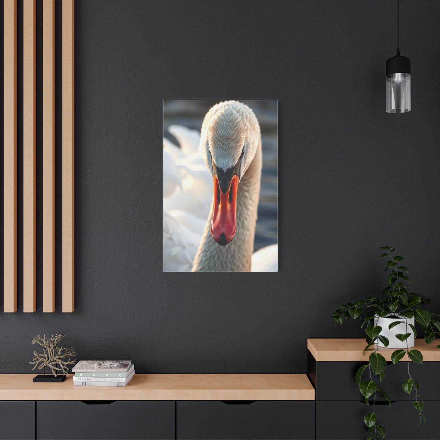 Swan Art Canvas Art 4 Wall Art & Canvas Print