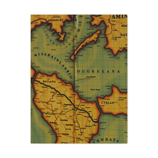 Antique Maps Art Premium Gallery Wall Art & Canvas Print