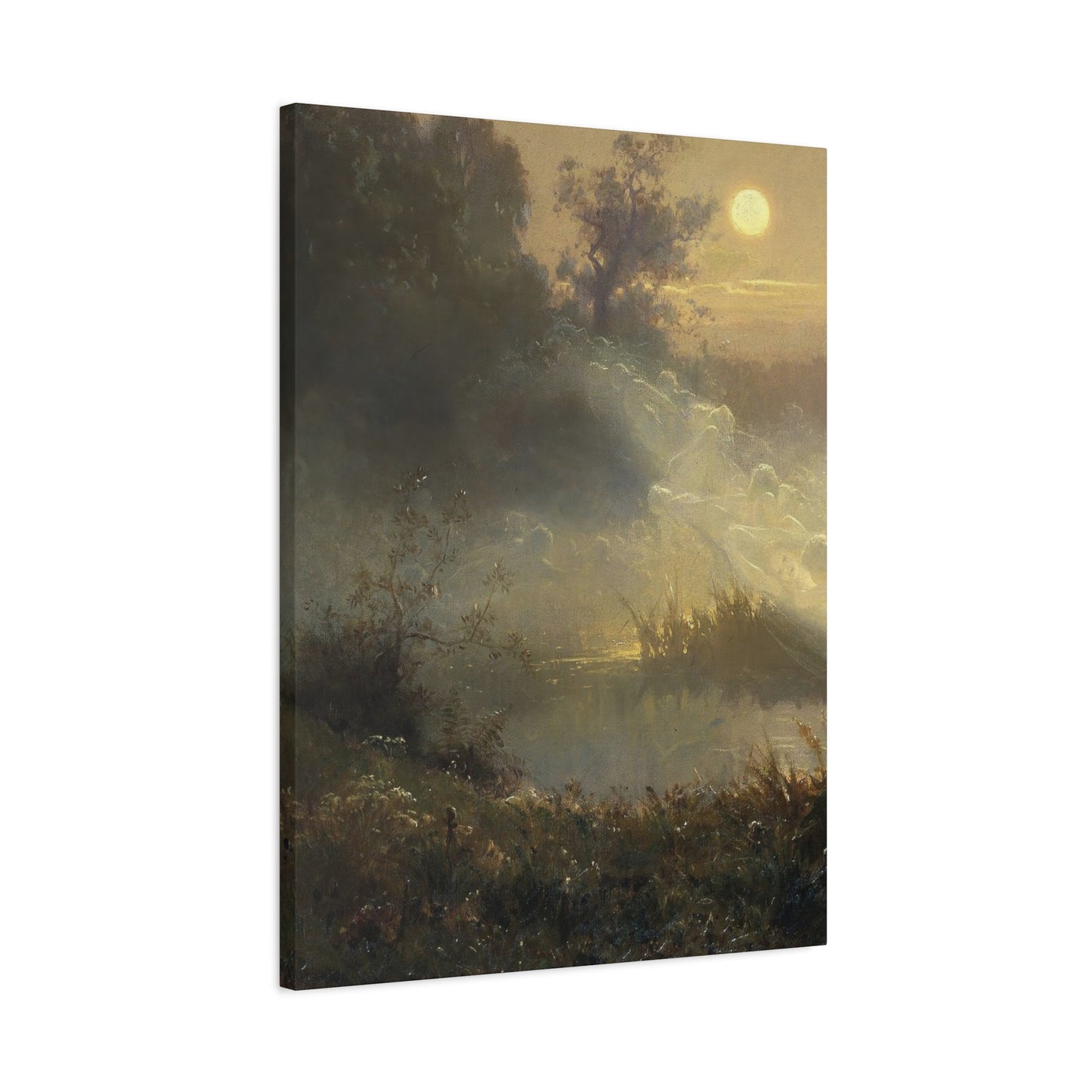 Dark Foggy Moonlit Wall Art & Canvas Prints