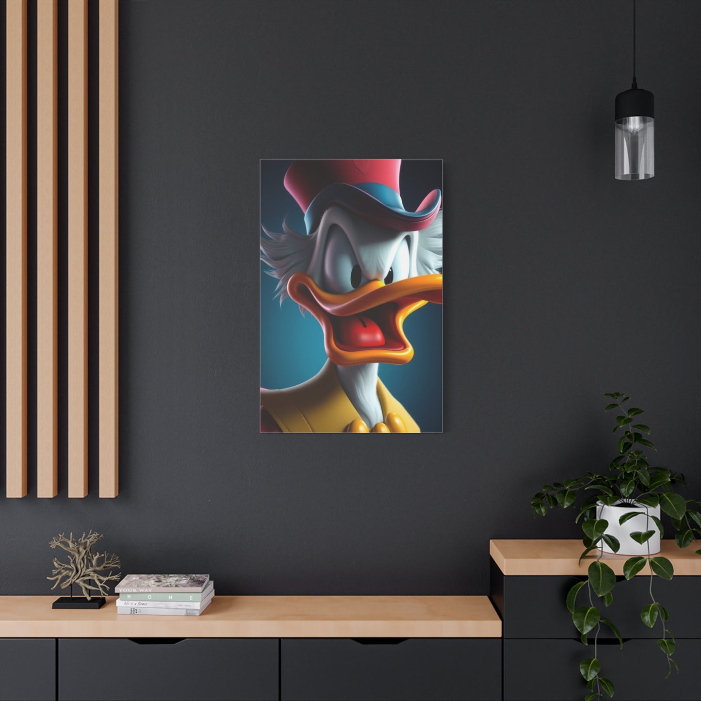 Dagobert Scrooge McDuck Art Premium Canvas 20 Wall Art & Canvas Print