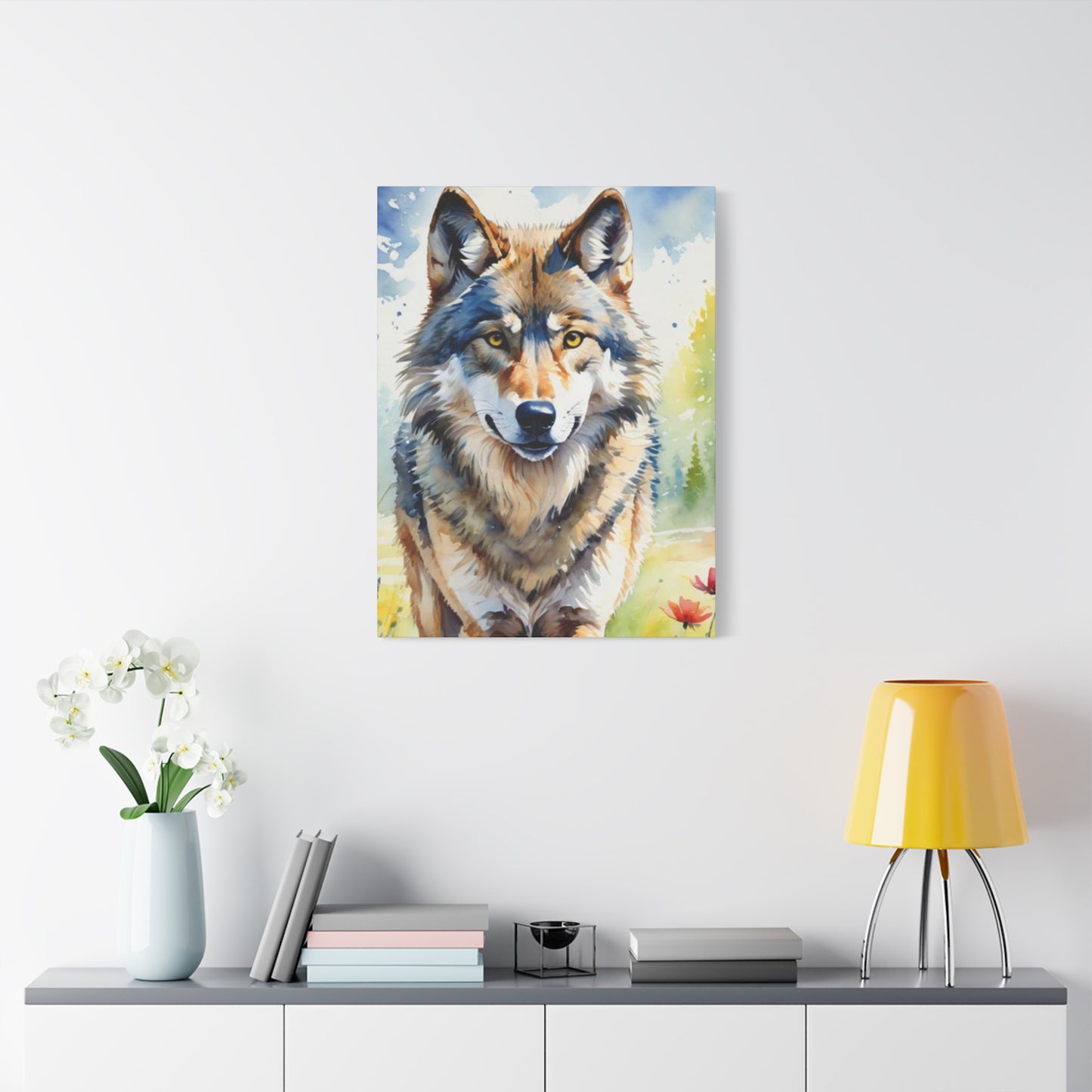 Wild Wolf Painting Wall Art & Canvas Prints