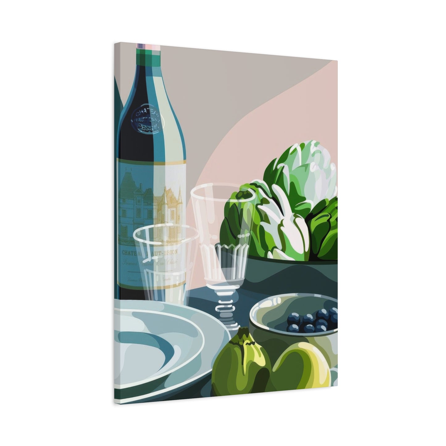Wine Fruit On Table Wall Art & Canvas Prints