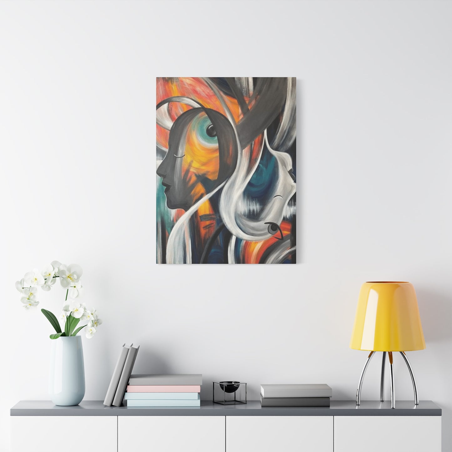 Abstract Faces Painting Wall Art & Canvas Prints