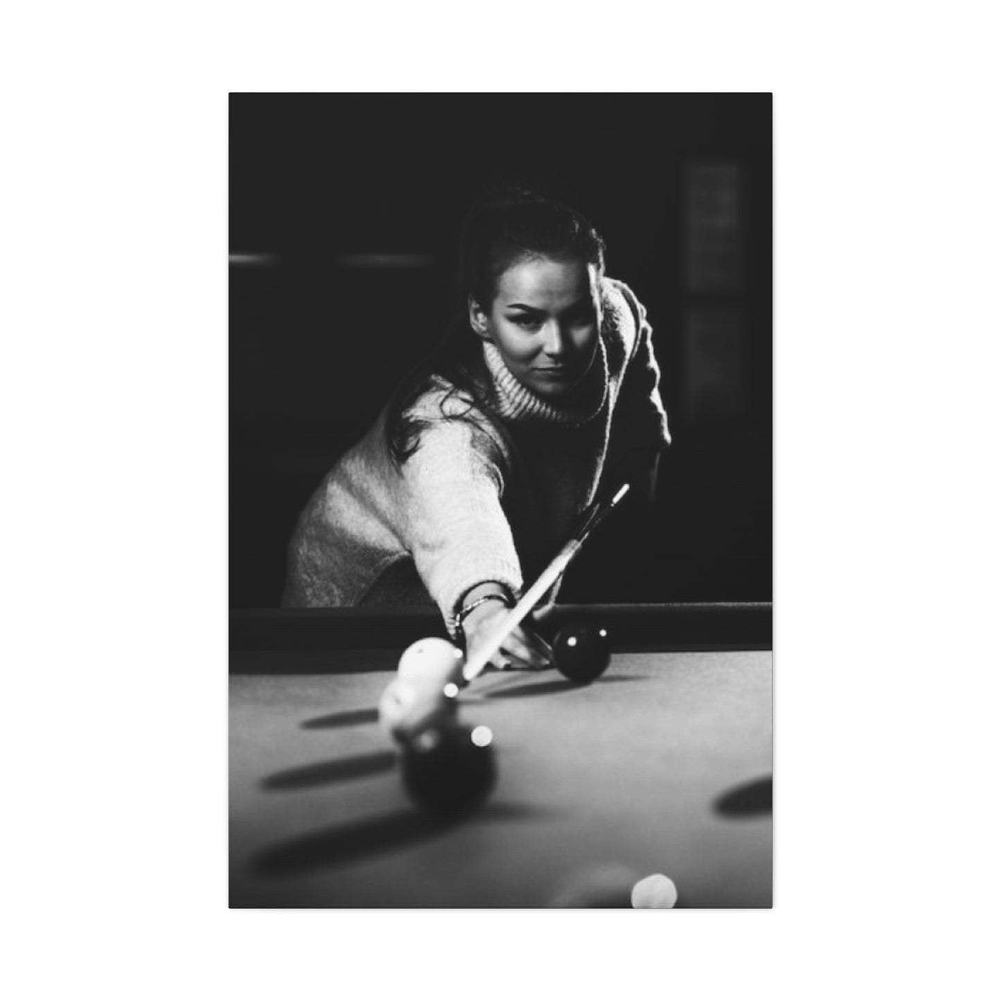 Women Playing Billiard Wall Art & Canvas Prints