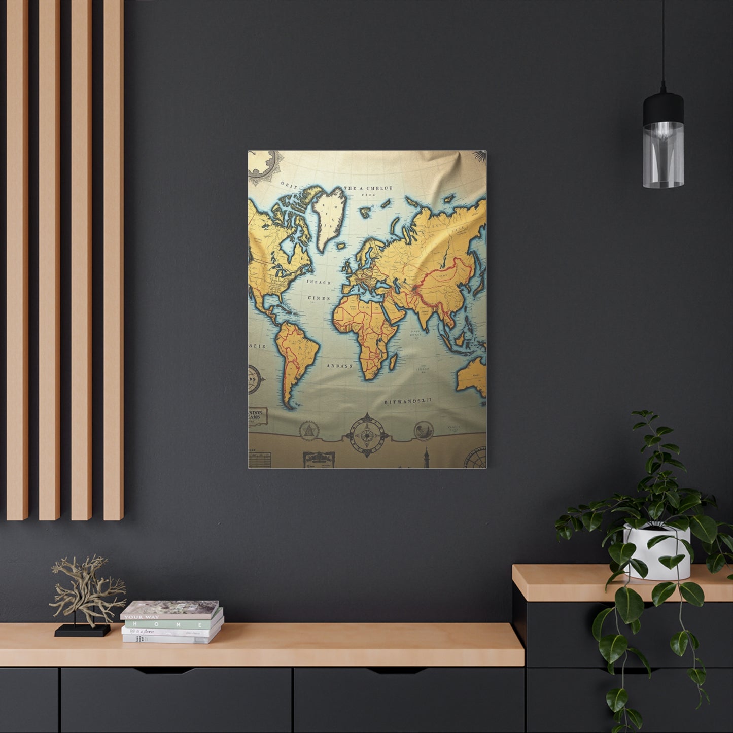 Masterpiece Antique Maps Art Vision Wall Art & Canvas Print