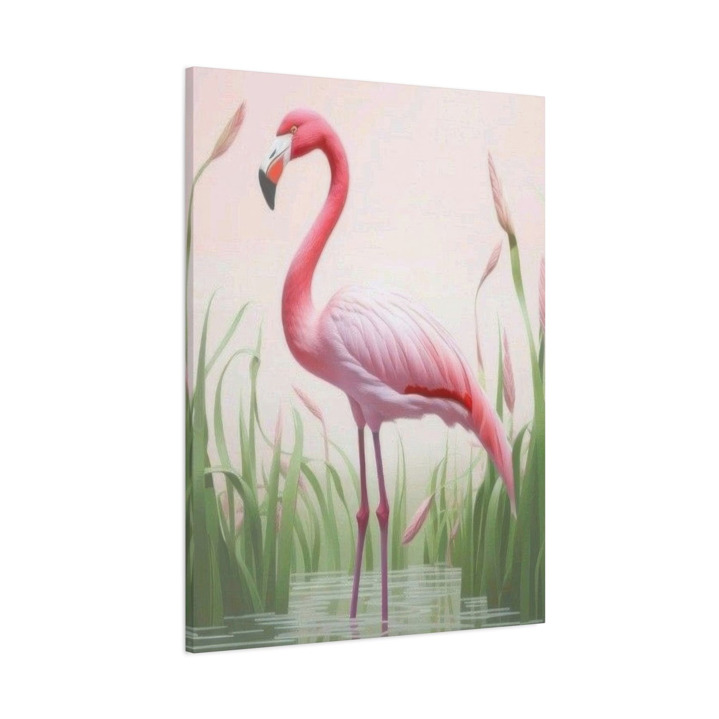 Flamingo Water Grass Wall Art & Canvas Prints