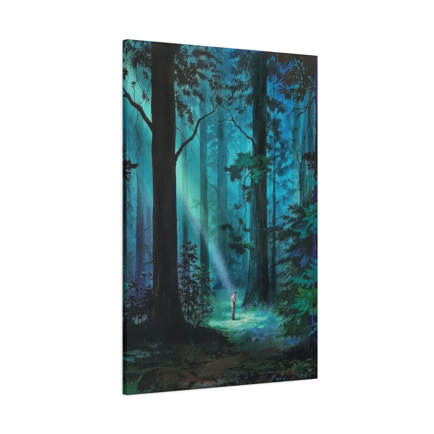 Green Dark Forest Wall Art & Canvas Prints