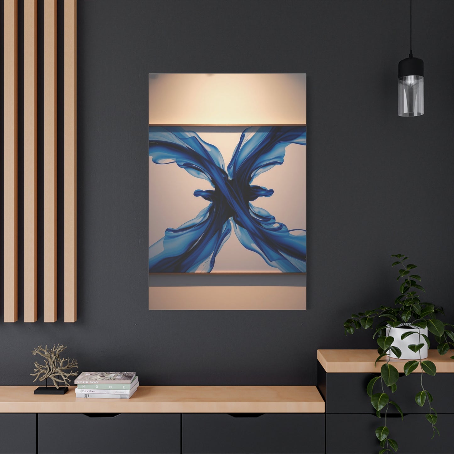 Blue Abstract Art Refined Canvas Wall Art & Canvas Print