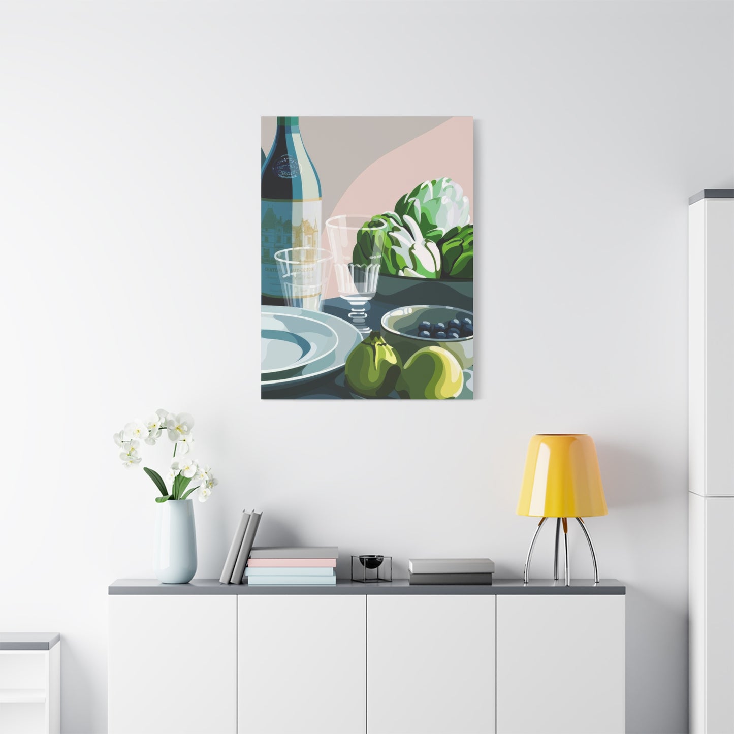 Wine Fruit On Table Wall Art & Canvas Prints