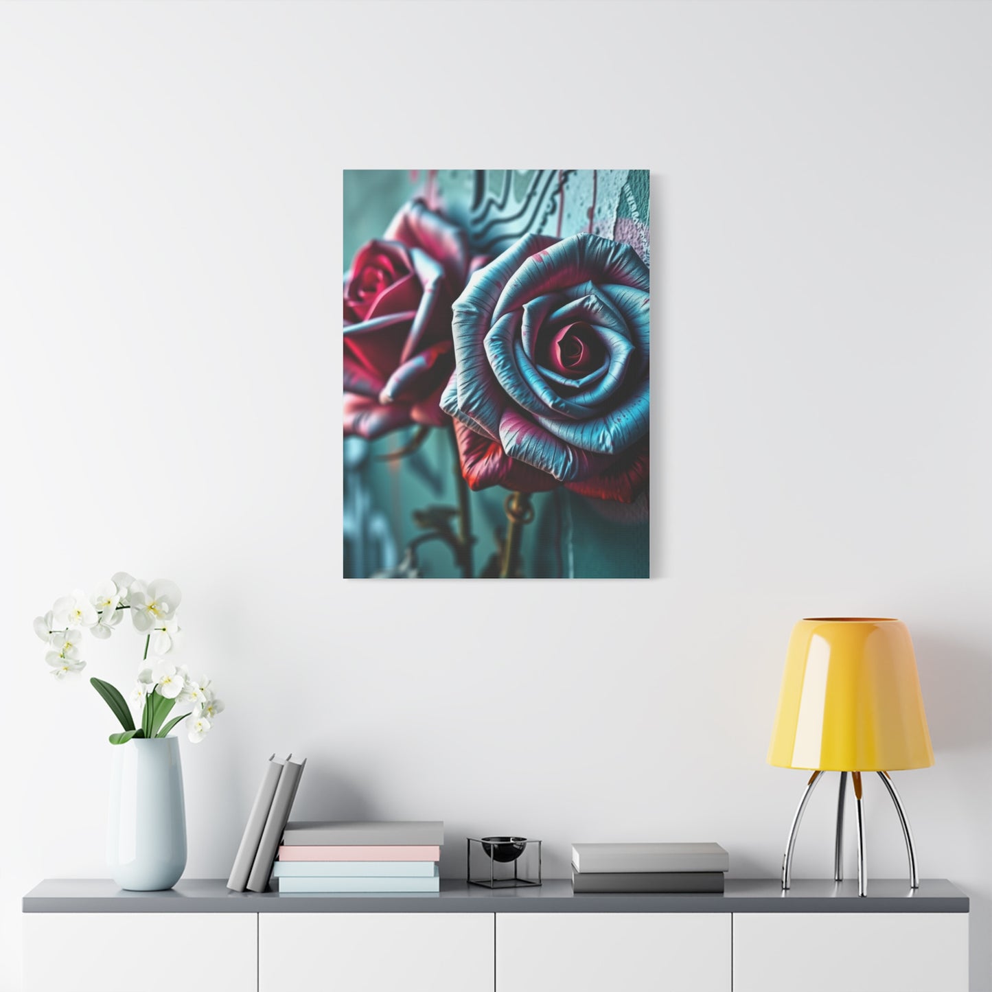 Gilded Bloom Street Art Wall Art & Canvas Print